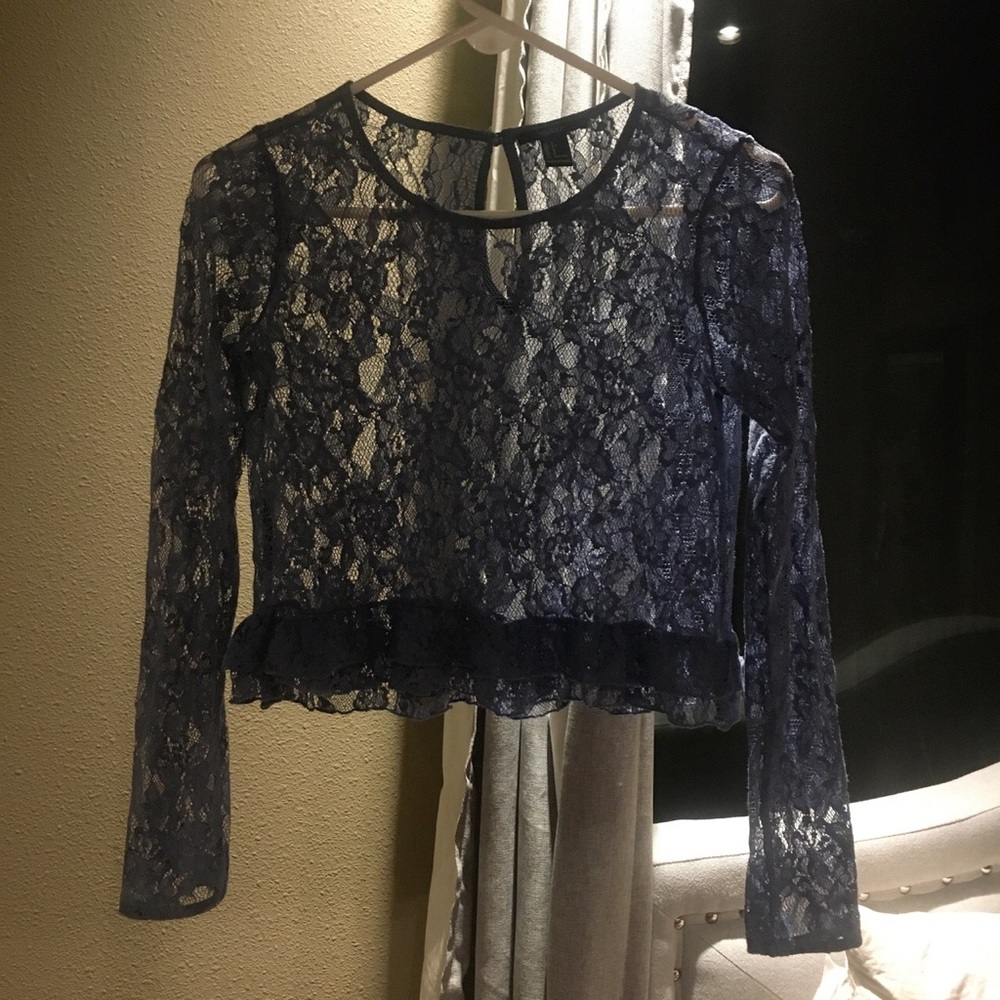 Lacey blue shirt